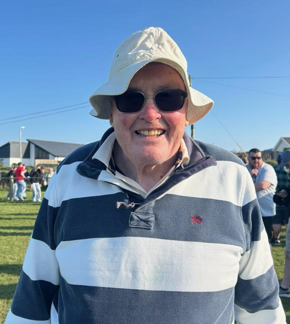 Dai Bennett- enjoying the sun at a recent St Davids match
